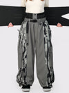 Pantalon de neige extra ample Wild Motion pour femme, à blocs de couleurs réfléchissants.