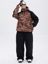Ensemble veste bomber et pantalon ample pour femme, motif camouflage montagne freestyle