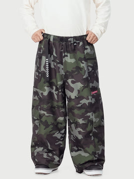 Pantalon de ski cargo utilitaire extensible et résistant Techline pour homme – Coupe ample et décontractée