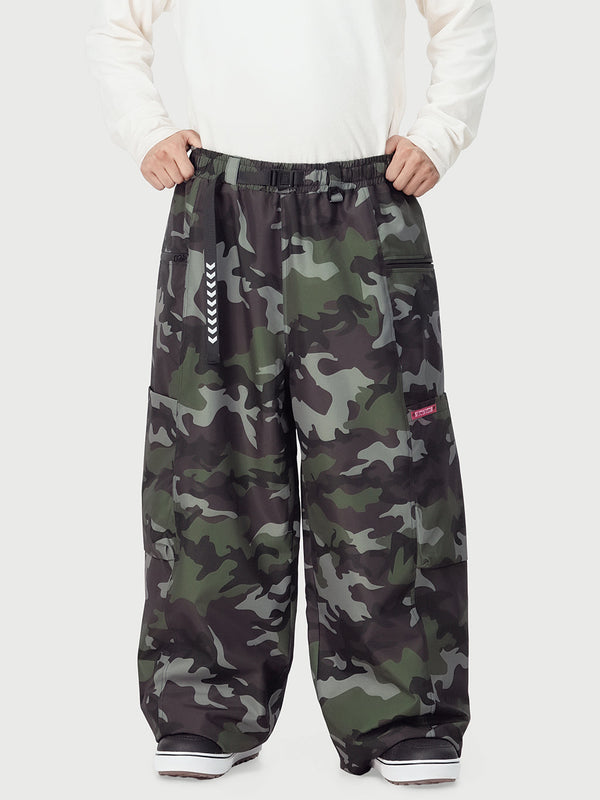 Pantalon de ski cargo utilitaire extensible et résistant Techline pour homme – Coupe ample et décontractée