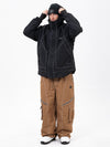 Ensemble veste de ski et pantalon ample Streetstorm pour homme, idéal pour le ski nocturne et les activités nautiques.