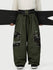 Pantalon de ski Wild Motion pour homme, multipoches, à blocs de couleurs réfléchissants et très ample.