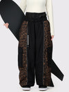 Pantalon de neige extra ample Wild Motion pour femme, à blocs de couleurs réfléchissants.