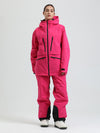 Combinaison de ski cargo multifonctionnelle Gsou Snow pour femme, résistante et performante.