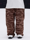 Pantalon de ski ample de style freestyle à double genou pour homme