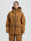 Veste de ski cargo multifonctionnelle Gsou Snow pour femme, résistante et performante.