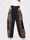 Pantalon de neige extra ample Wild Motion pour femme, à blocs de couleurs réfléchissants.