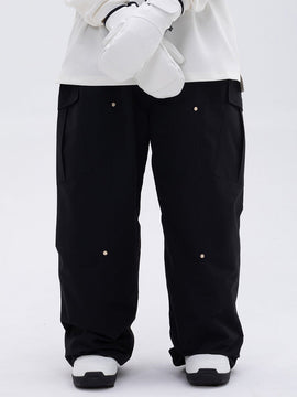 Pantalon de ski ample freestyle à genoux doubles pour femme