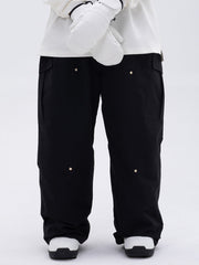 Pantalon de ski ample freestyle à genoux doubles pour femme
