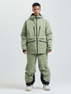 Combinaison de ski cargo multifonctionnelle Gsou Snow pour homme, résistante et performante.