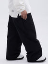 Pantalon de ski camouflage ample à genoux doubles pour femme
