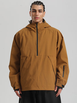 Veste anorak de snowboard Gsou Snow pour homme, résistante et au style urbain.