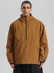 Veste anorak de snowboard Gsou Snow pour homme, résistante et au style urbain.