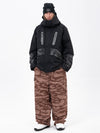 Ensemble de ski Chillform pour homme, camouflage réfléchissant – Veste Glow Trail et pantalon de ski ample