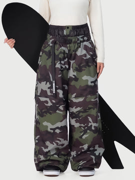 Pantalon de neige ample et résistant pour femme Urban Storm, style freestyle.