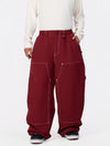 Pantalon de snowboard UrbanCraft Utility Freeride Baggy pour homme avec empiècements renforcés