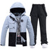 Ensemble veste et pantalon de ski femme colorblock toutes saisons