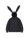 Sweat à capuche unisexe Doorek, mignon lapin de neige, décoration aux longues oreilles