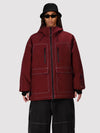 Veste de ski UrbanCraft Street Utility Freestyle pour homme – Capuche réfléchissante et design inspiré des vêtements de travail