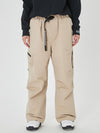 Pantalon de ski ample Prime Mountain pour femme avec deux poches cargo latérales