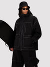 Veste de ski UrbanCraft Street Utility Freestyle pour homme – Capuche réfléchissante et design inspiré des vêtements de travail