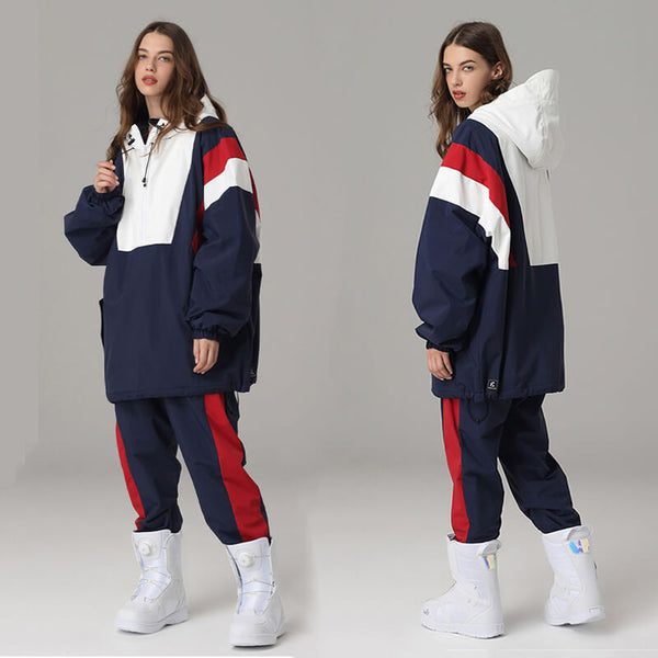 Ensembles deux pièces Searipe Snow Addict pour femmes, style streetwear
