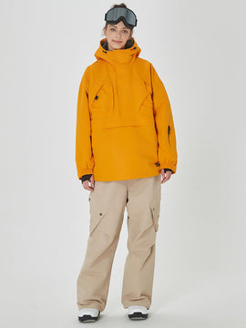 Veste anorak ample Freerider pour femme avec pantalon de snowboard cargo stylé