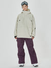 Veste anorak ample Freerider pour femme avec pantalon de snowboard cargo stylé