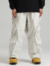 Pantalon de ski cargo ample et réfléchissant à bord lumineux Gsou Snow pour femme