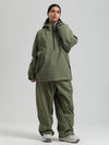 Combinaisons de snowboard anorak Gsou Snow pour femmes, résistantes et au style urbain.