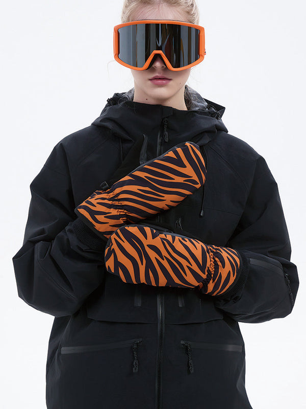 Moufles de snowboard graphiques ChillVibe pour femmes