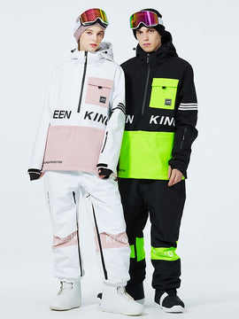 Combinaisons de ski anorak à demi-zip Mountain Peak SnowGuard pour hommes