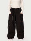 Pantalon de neige cargo utilitaire extensible et résistant Techline pour femme – Coupe ample et décontractée