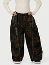 Pantalon de neige extra ample avec poches cargo réfléchissantes Wild Motion pour femme