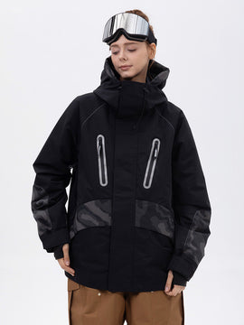 Veste de ski camouflage réfléchissante Chillform Glow Trail pour femme