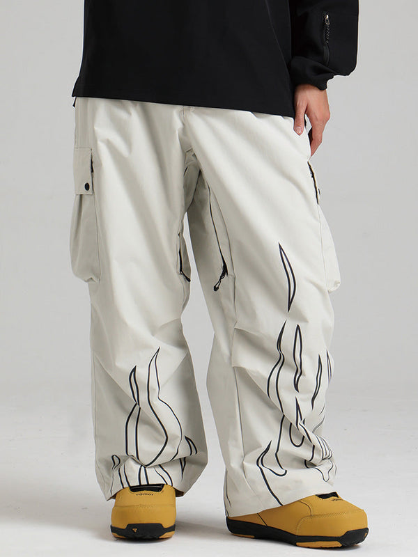 Pantalon de ski cargo réfléchissant Gsou Snow Furious Spark pour femme