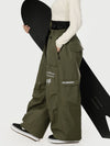 Pantalon de ski cargo utilitaire Camden Punk Rivet Street pour femme – Coupe ample et décontractée