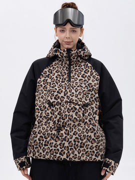 Veste de snowboard bomber camouflage Mountain Freestyle pour femme avec poche cargo