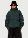 Veste de neige utilitaire réfléchissante UrbanCraft pour femme – Coupe streetwear