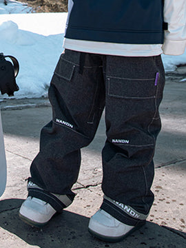 Pantalon de snowboard ample en denim Prime Nandn Mountain Beast pour homme