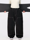 Pantalon de snowboard UrbanCraft Utility Freeride Baggy pour femme avec empiècements renforcés
