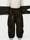 Pantalon de neige extra ample Wild Motion pour homme, avec poches cargo réfléchissantes.