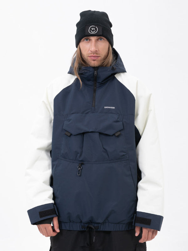 Veste bomber de snowboard Mountain Freestyle pour homme avec poche cargo