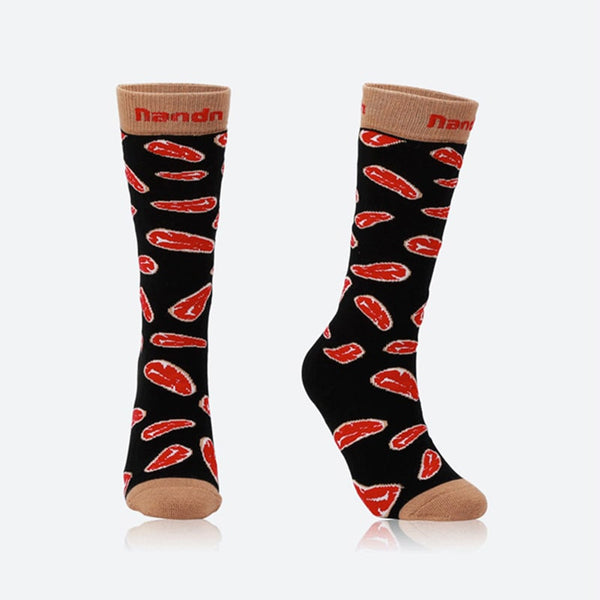 Chaussettes de ski et de snowboard unisexes en laine thermique Nandn City Escape