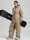 Combinaisons de snowboard anorak Gsou Snow pour femmes, résistantes et au style urbain.