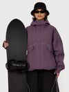 Veste de neige utilitaire réfléchissante UrbanCraft pour femme – Coupe streetwear