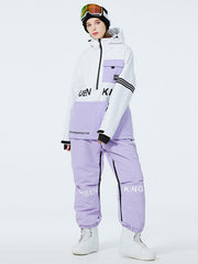 Combinaisons de ski anorak à demi-zip Mountain Peak SnowGuard pour femmes