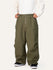 Pantalon de travail en denim brut à rivets pour homme, coupe oversize, avec double poche arrière.