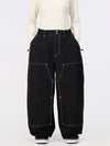 Pantalon de snowboard UrbanCraft Utility Freeride Baggy pour femme avec empiècements renforcés