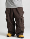 Pantalon de ski cargo ample réfléchissant à bord lumineux Gsou Snow pour homme